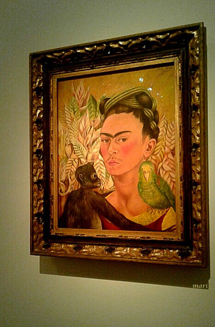 Self -proCTRAIT z mono i papugi