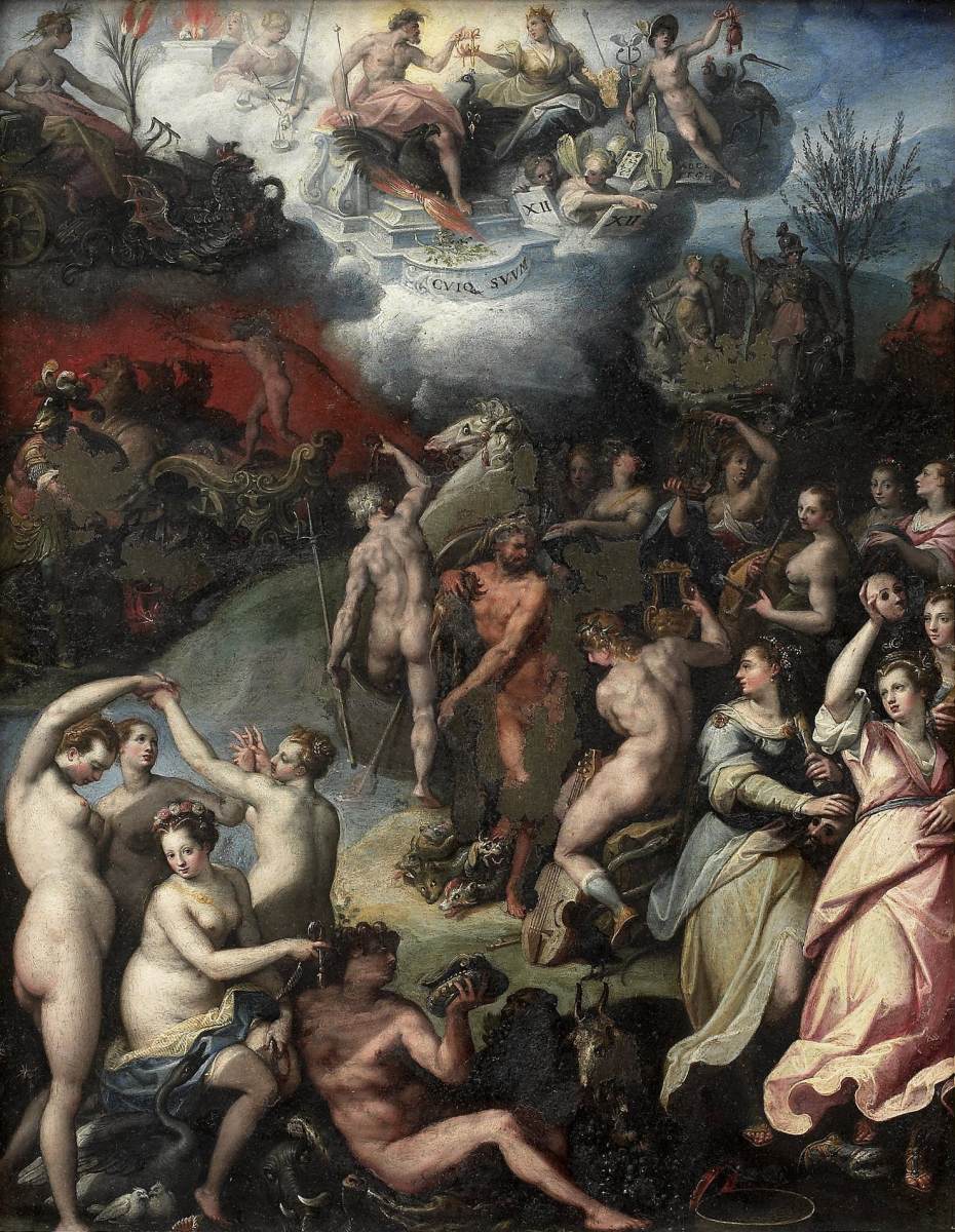 Os Deuses do Olimpo com Hércules e as Musas