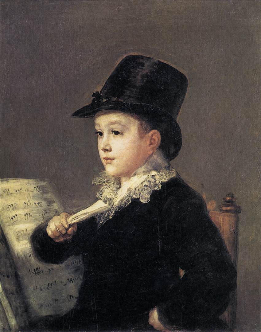 Retrato de Mariano Goya, Neto do Artista