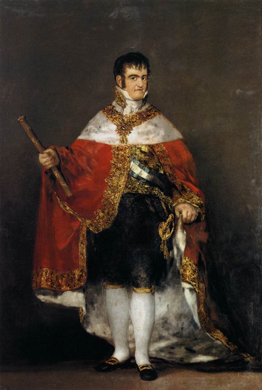 Rei Fernando VII com Manto Real