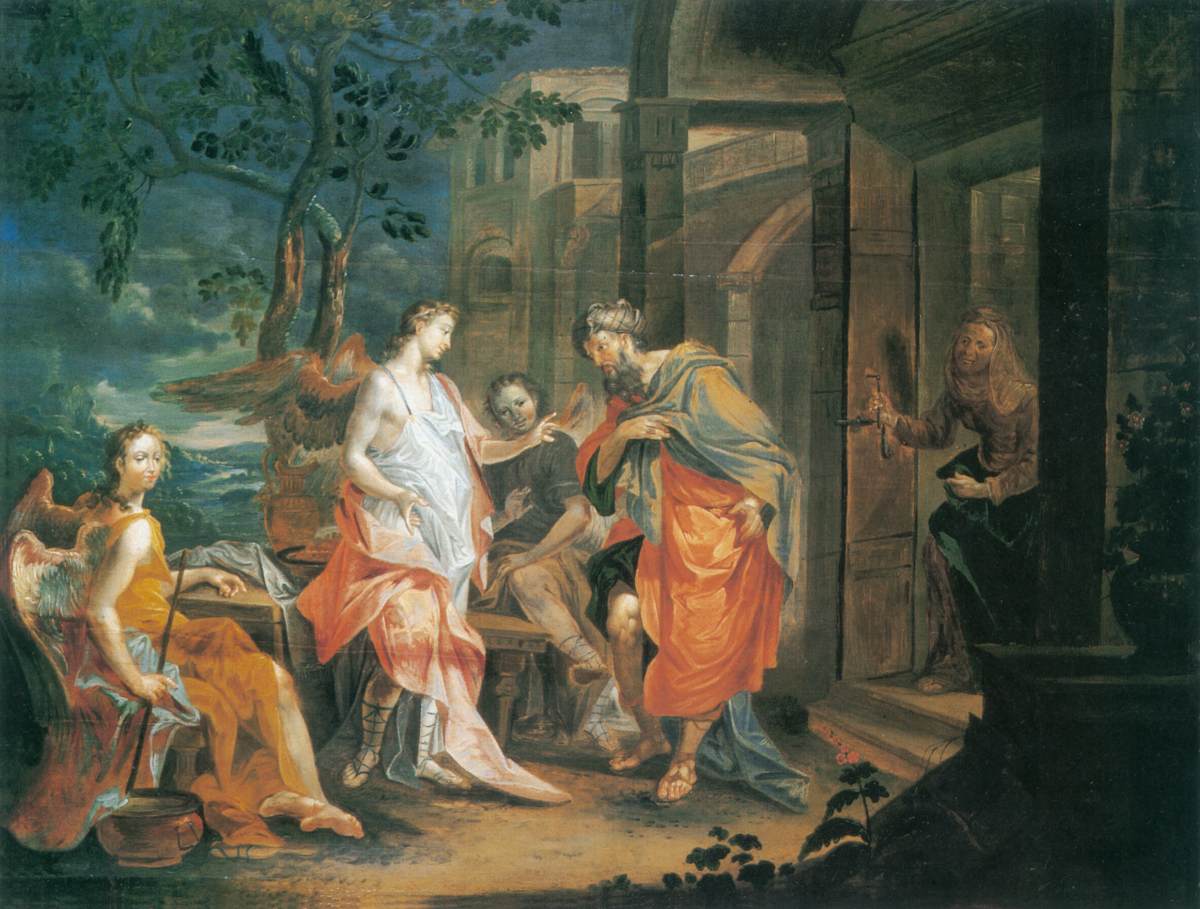 Abraham Recibiendo Los Tres Ángeles