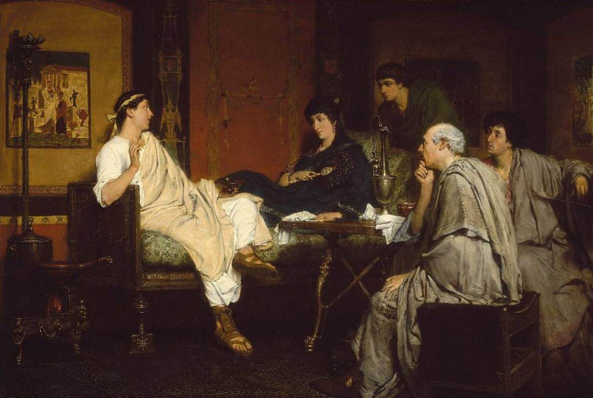 Tibulo nella casa di Delias