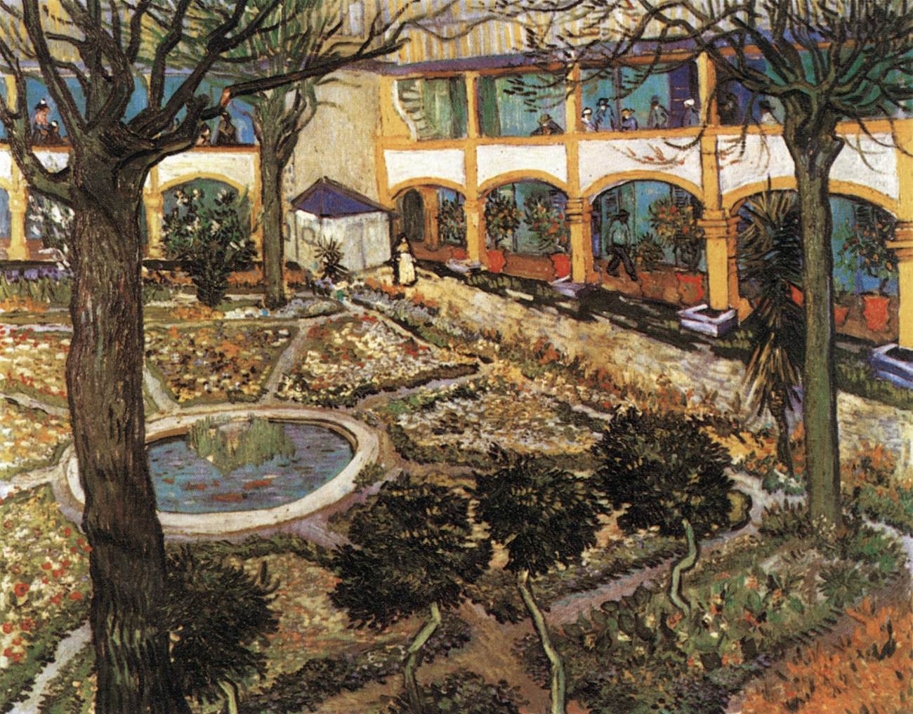 Die Krankenhausterrasse in Arles
