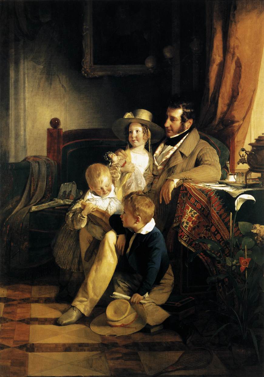 Rudolf Von Arthaber com Seus Filhos