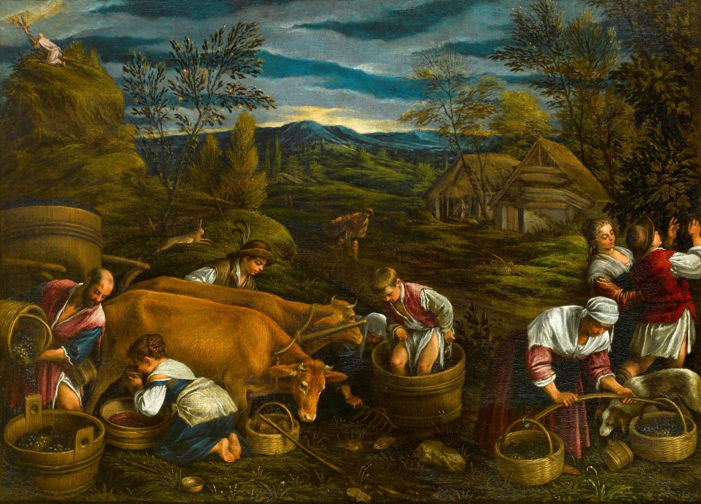 Høst, med Moses som mottar de ti bud