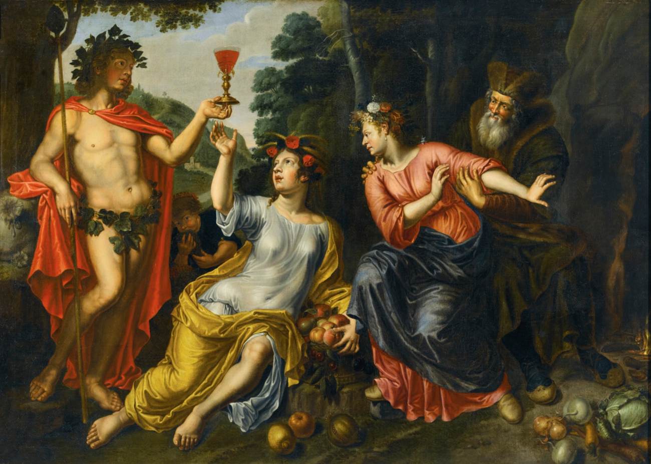 Baco, Ceres, Proserpina e Plutone