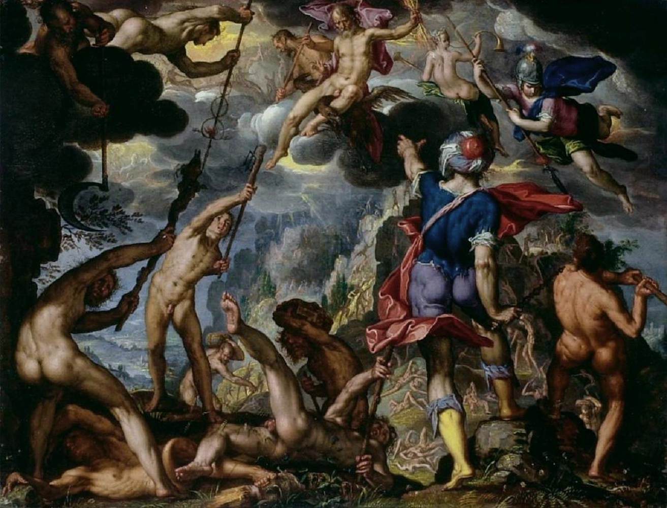 La battaglia tra gli dei e i titani