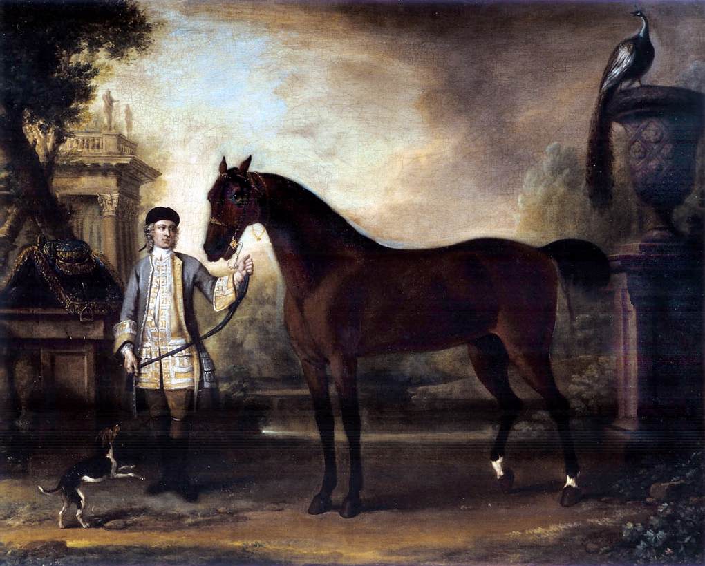 A Bay Hunter Held By A Serf