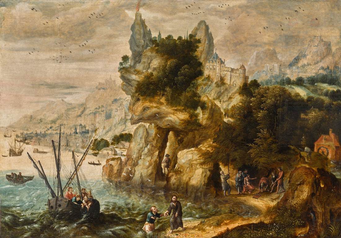 Umfangreiche Küstenlandschaft mit dem Ruf von San Pedro