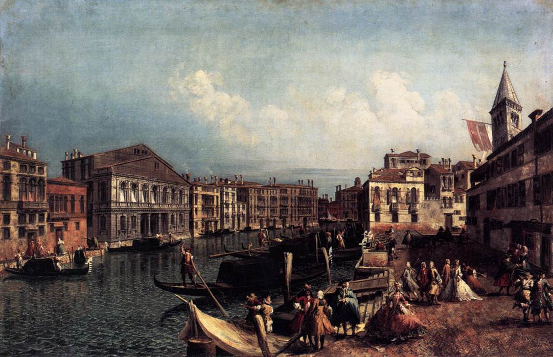 El Gran Canal con El 'Rezzonico y El Campo San Samuele