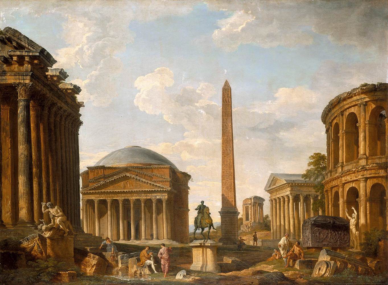 Roman Capricho: Pantheon a další památky