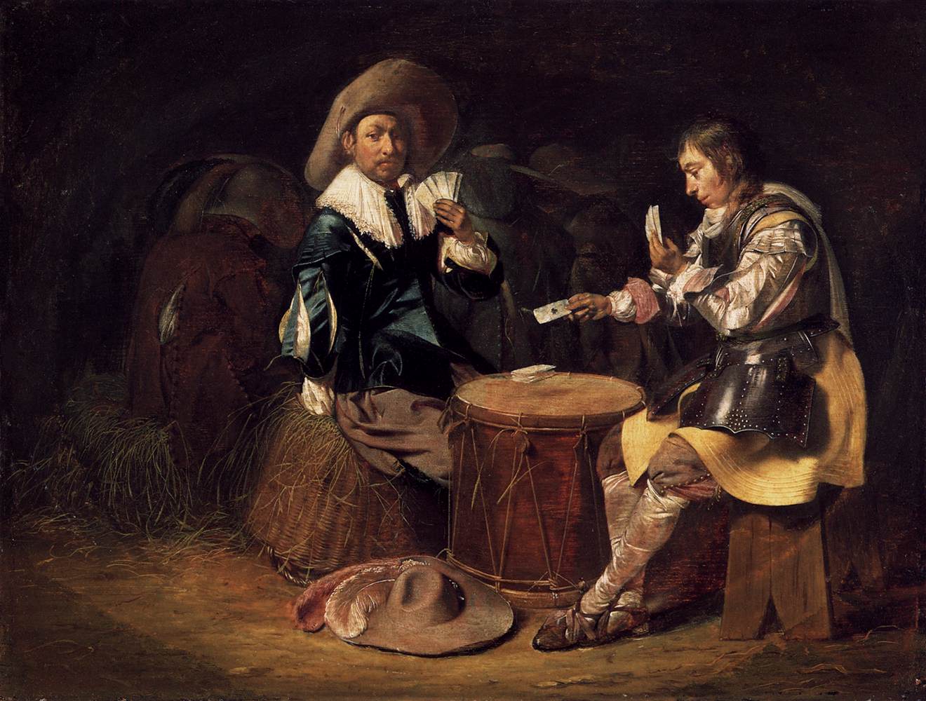 Soldiers Playing Cards