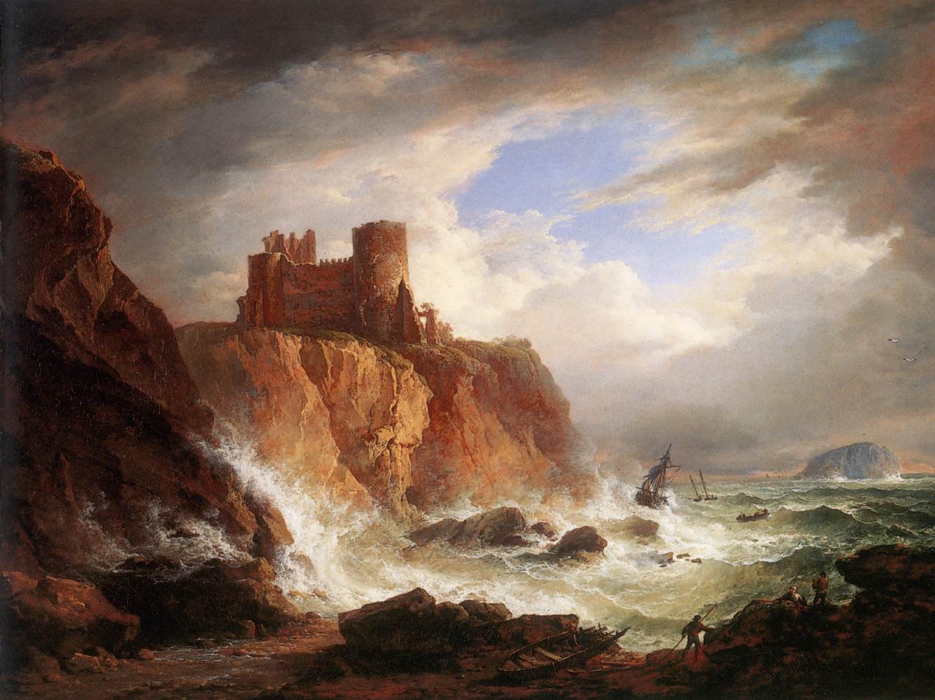 En utsikt over Tantallon Castle