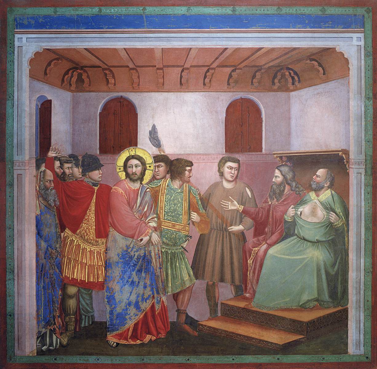 № 32 сцены жизни Христа: 16 Христос перед Кайфасом