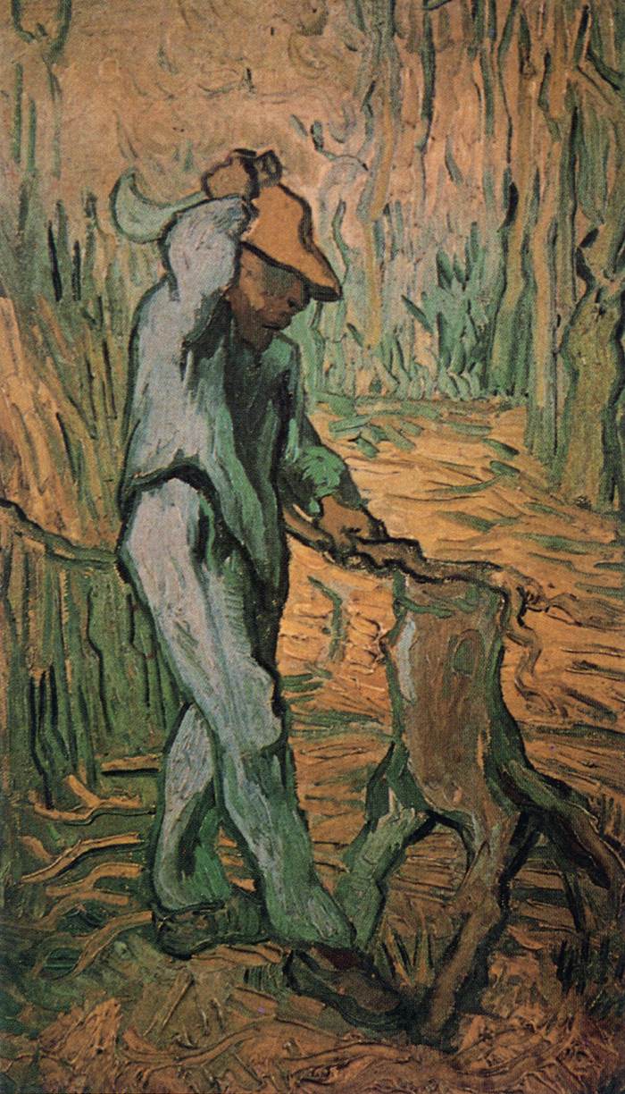 The Lumberjack (in de stijl van Millet)