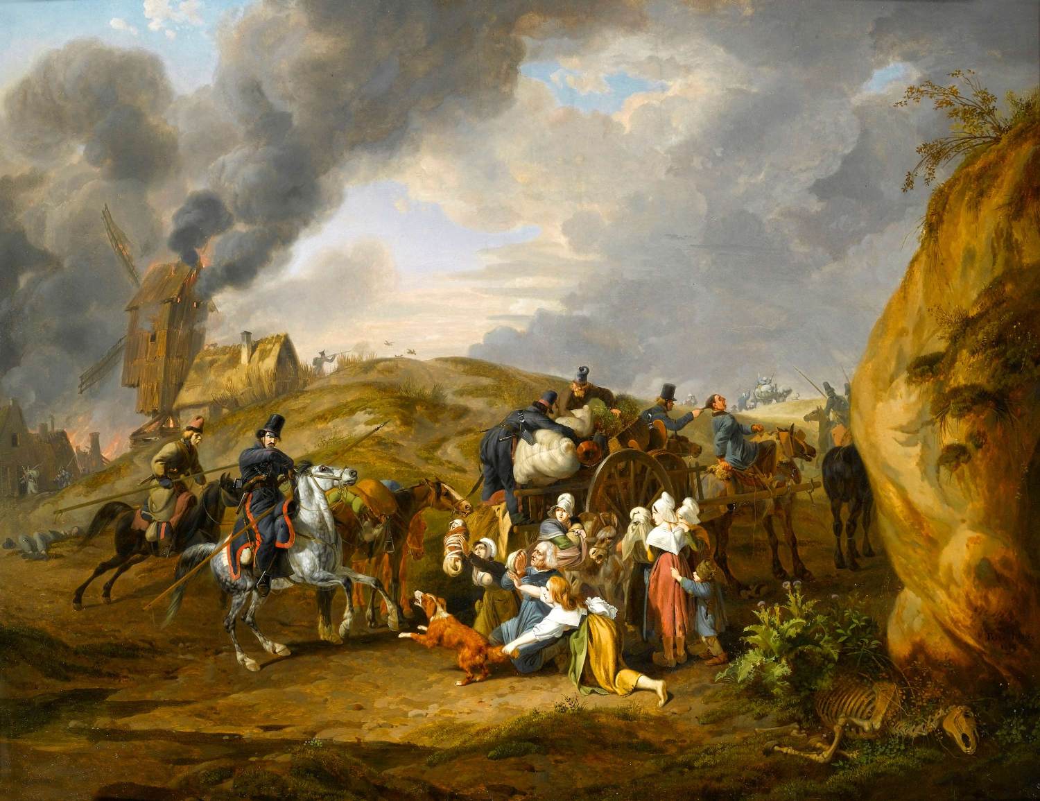 Don Cossacos com Cativos Franceses