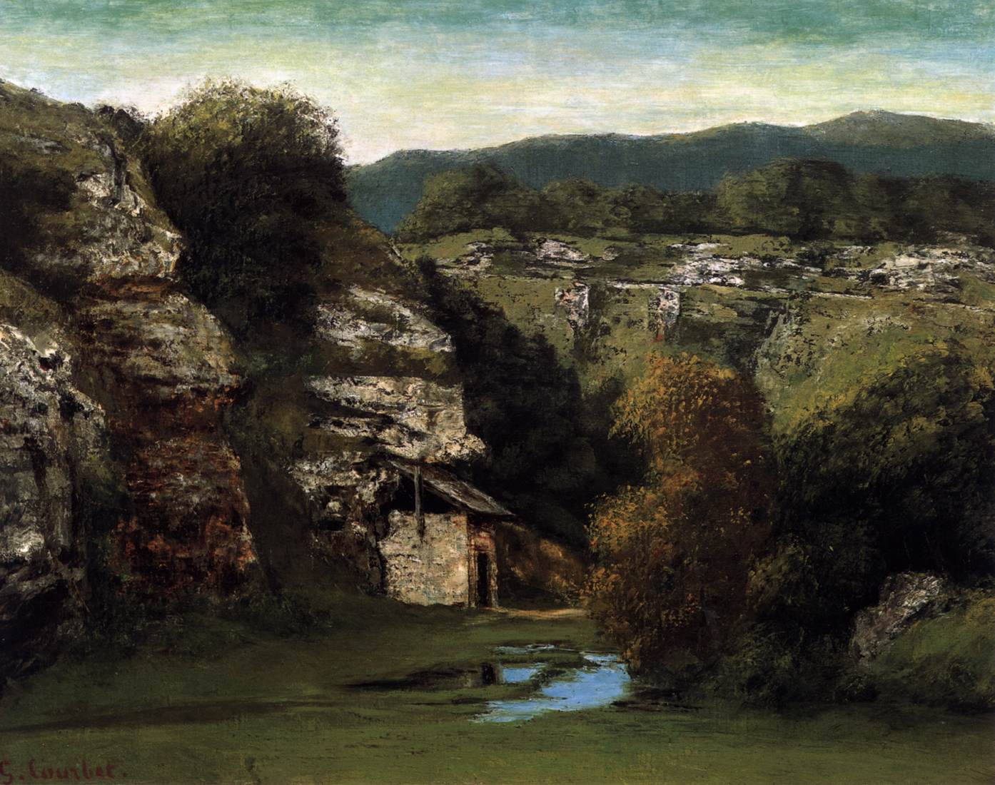 Skalnatá krajina poblíž ornanů