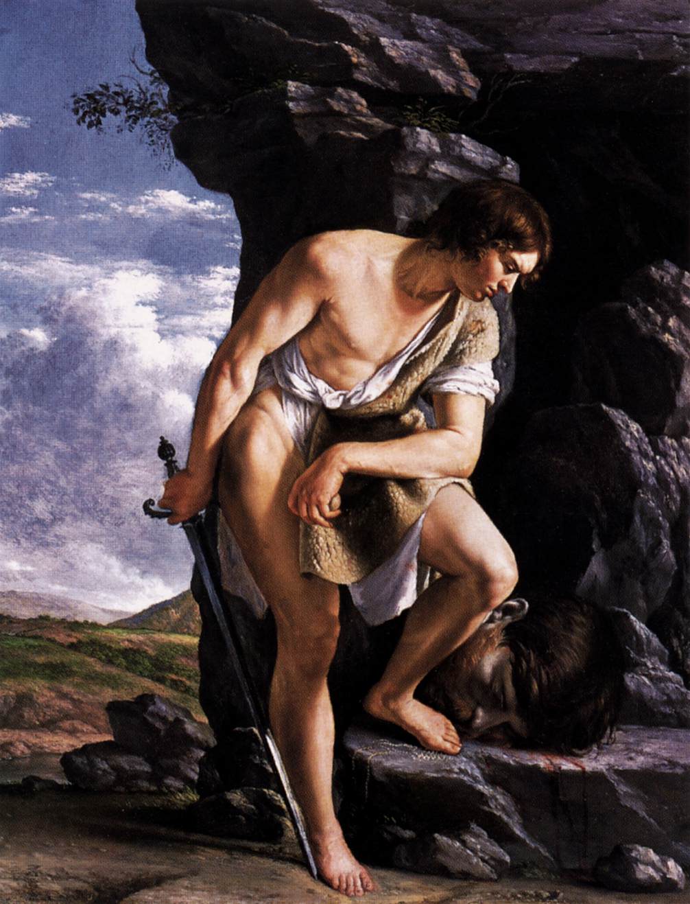 David Contemplating Goliath's Head