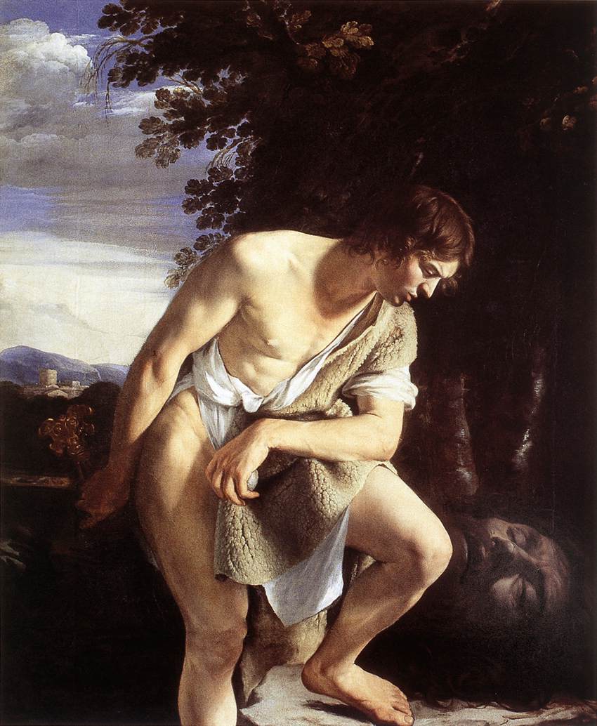 David Contemplating Goliath's Head