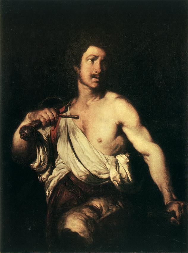 David mit Goliaths Kopf