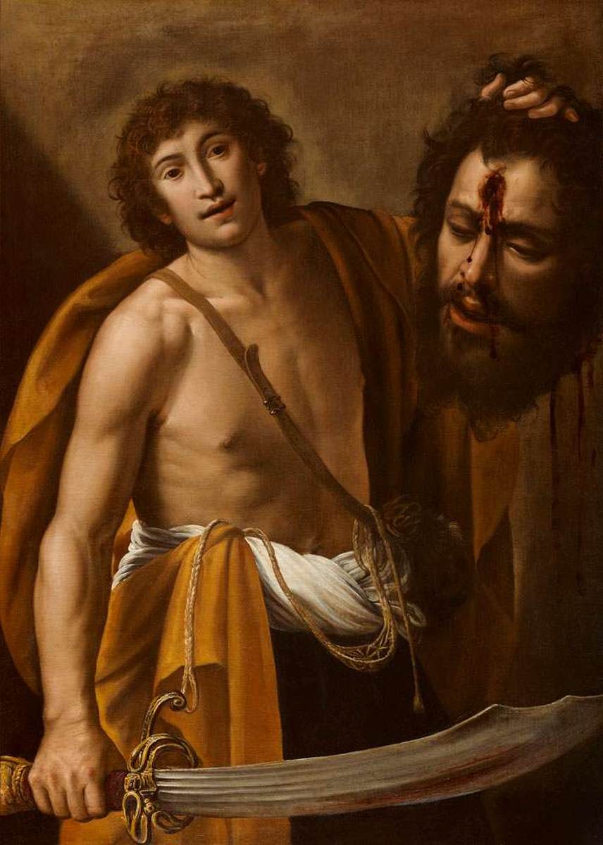 David Holding Goliath's Head