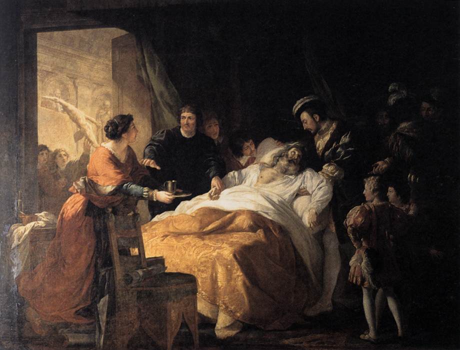 La Muerte de Leonardo Da Vinci en Los Brazos de Francisco I