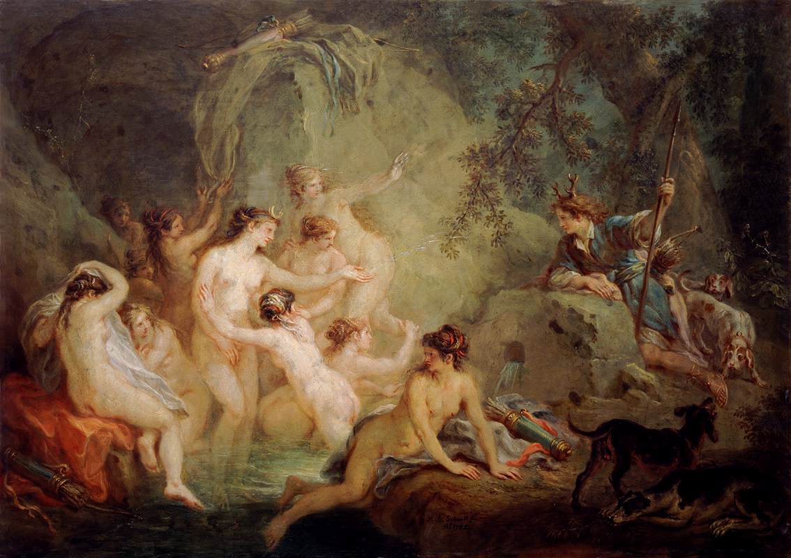 Diana e ACTEON- Martin Johann Schmidt