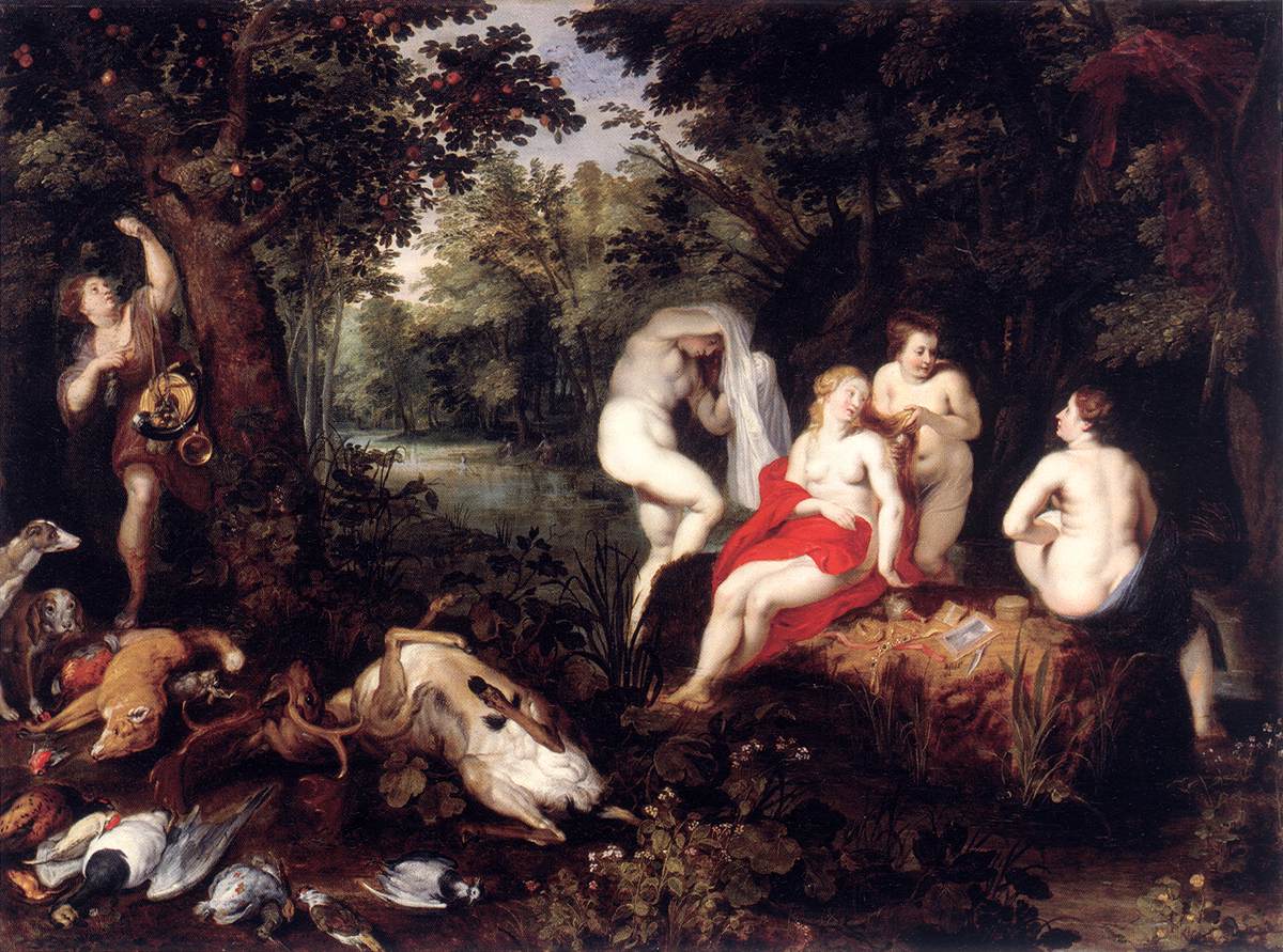 Diana turns Actaeon into a deer