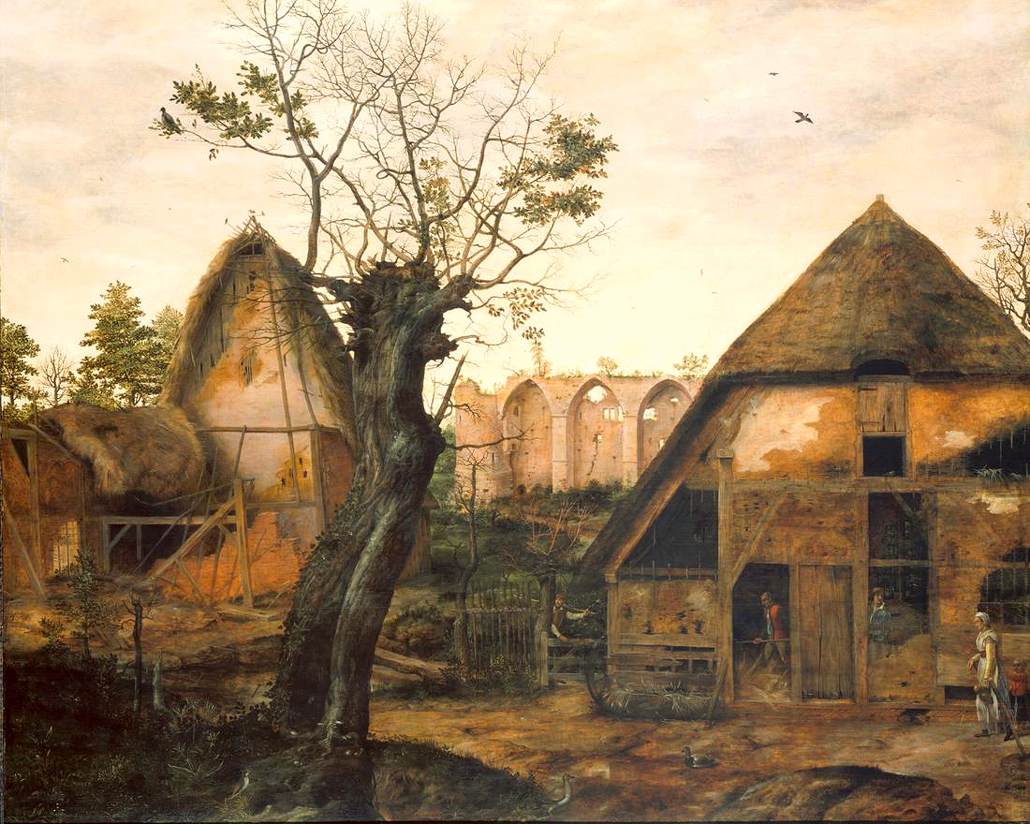 Paysage avec ferme