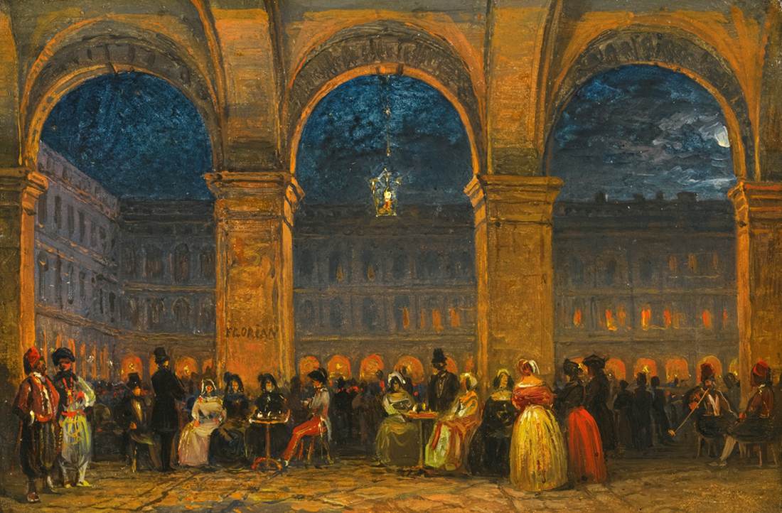 Kaffe Florián in Plaza San Marcos, Venedig