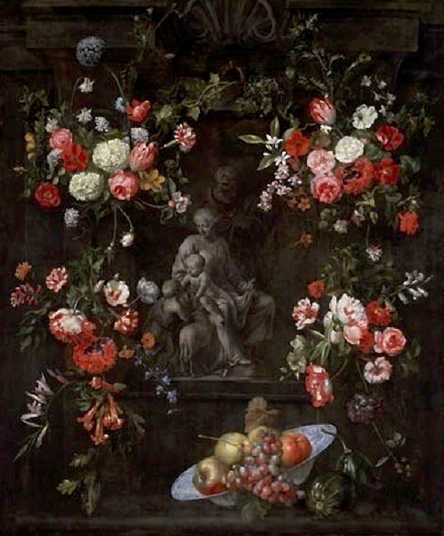 Blume Guirnalda rund um die Sagrada familia