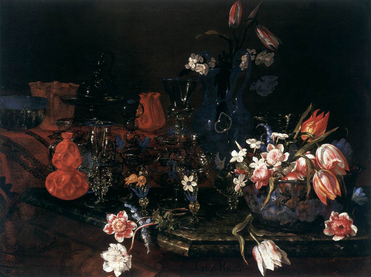 Glassware on a Marble Table