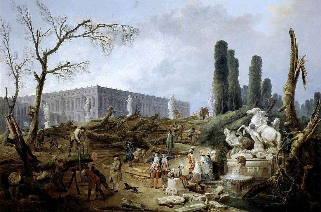 La forêt et la salle de bain d'Apollo