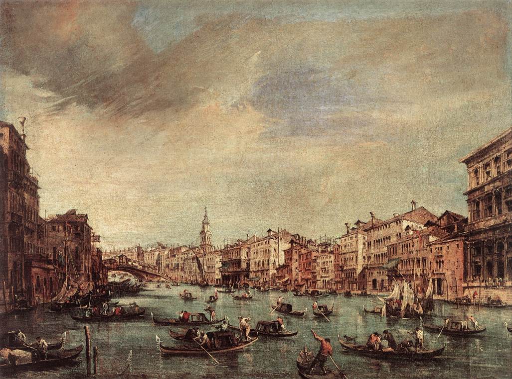 Il Grand Channel, guardando il Rialto Bridge