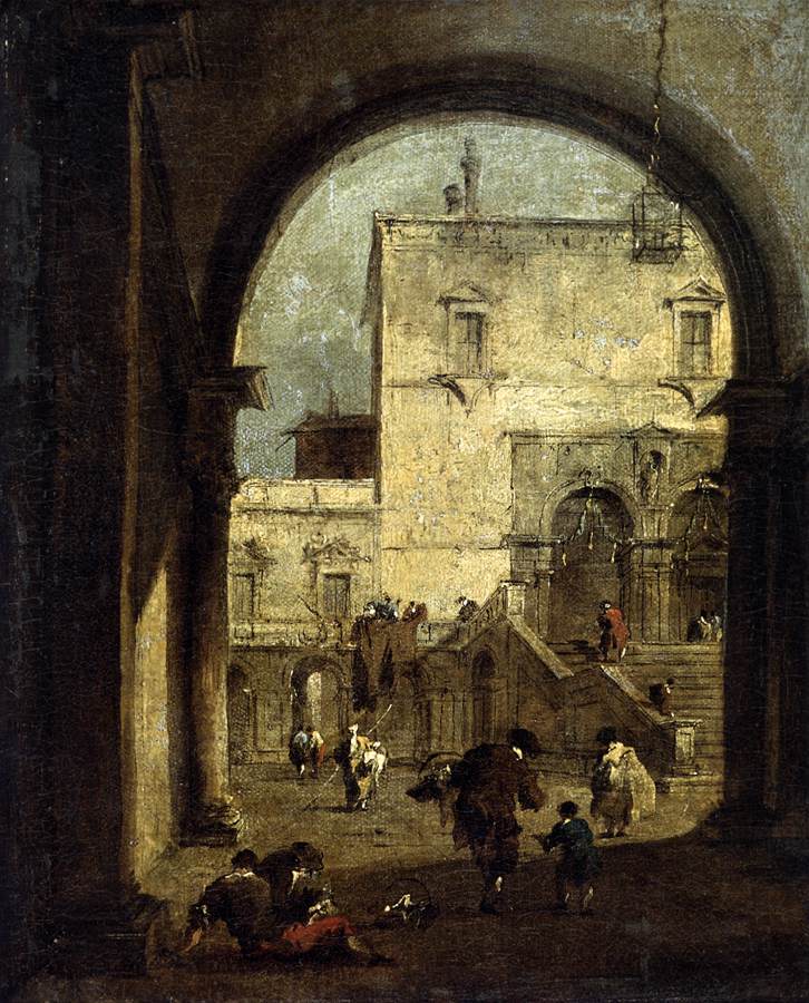 Vista de un Cuadrado y Palacio