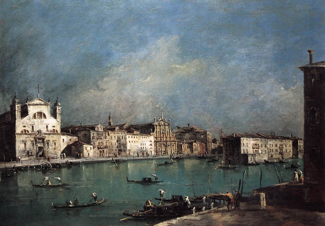 Santa Lucía ve Scalzi Kilisesi ile Canal Grande