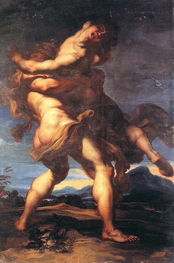 Hércules y Antaeus