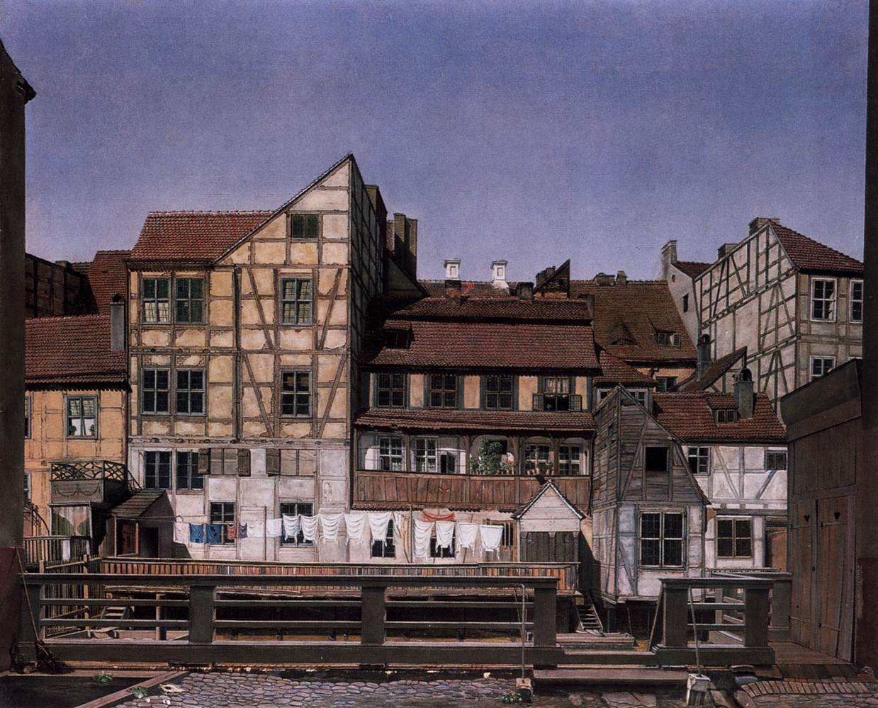 Maisons dans une usine