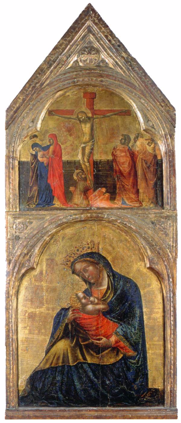 La vierge de l'humilité et de la crucifixion