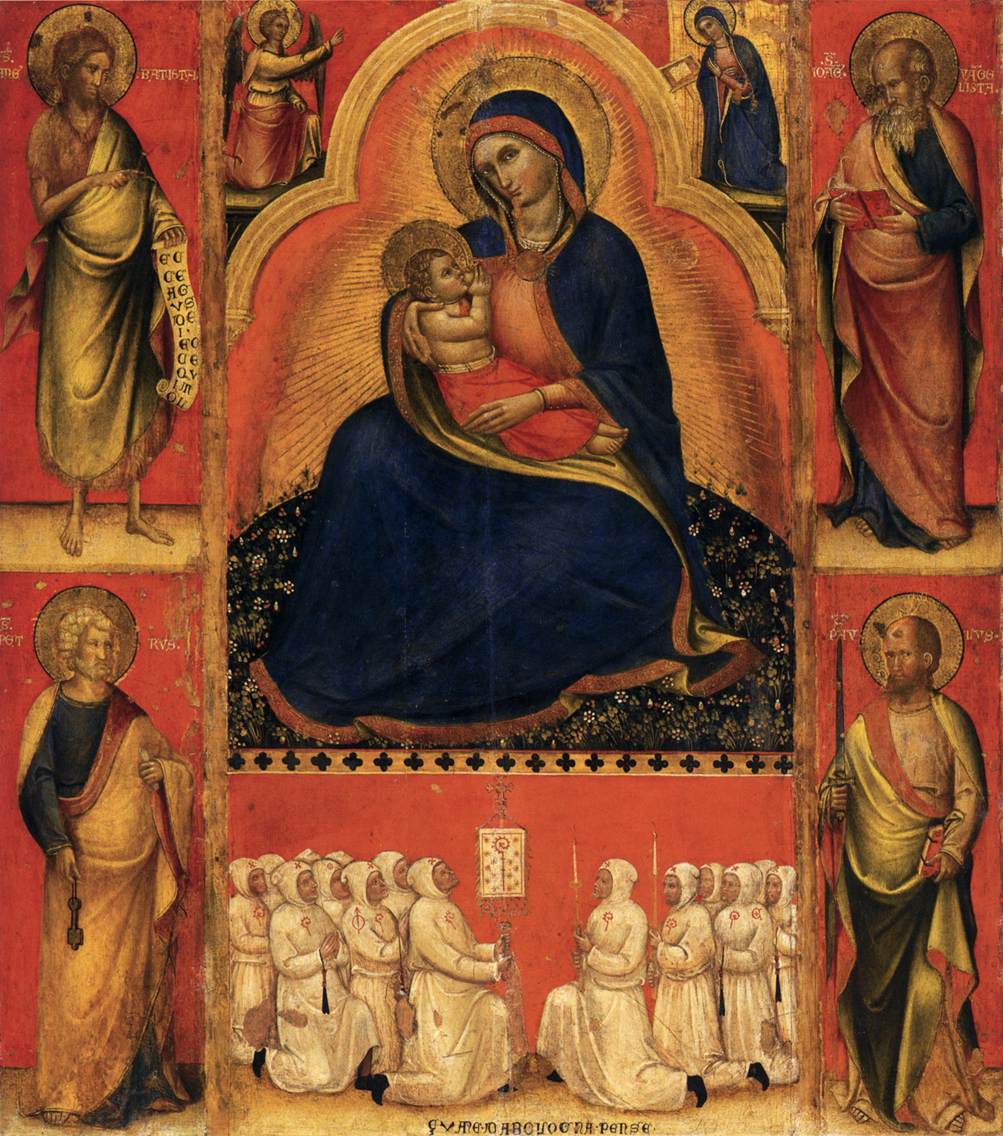 La vierge de l'humilité avec les saints