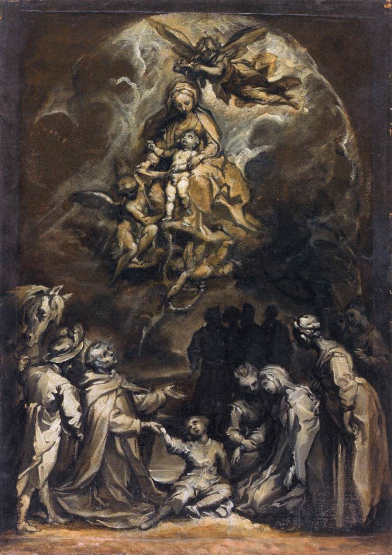 San Jacinto zvedá utopené dítě