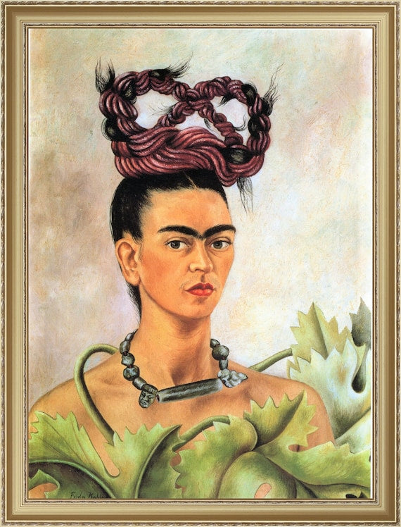 Auto -portrait con treccia