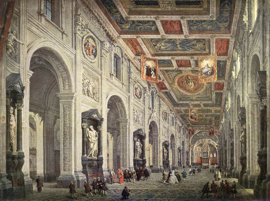 Interno di San Juan a Lateria a Roma