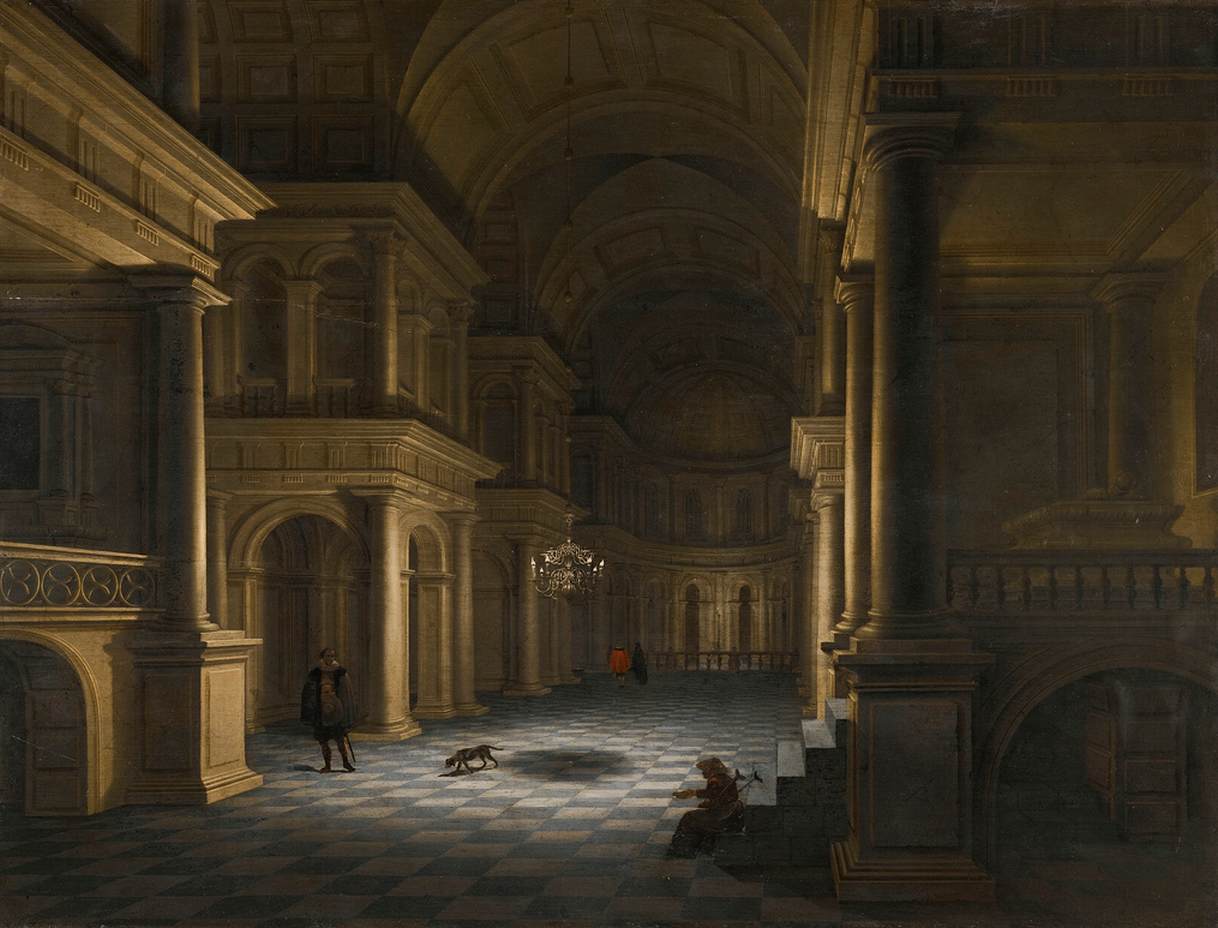 Interiør i en klassisk kirke