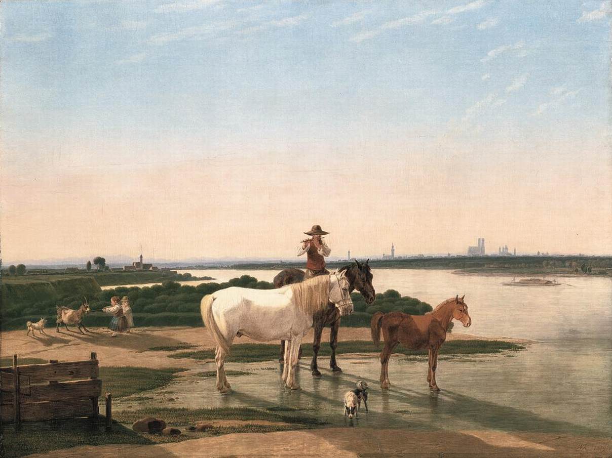Isar Landscape Near Munich