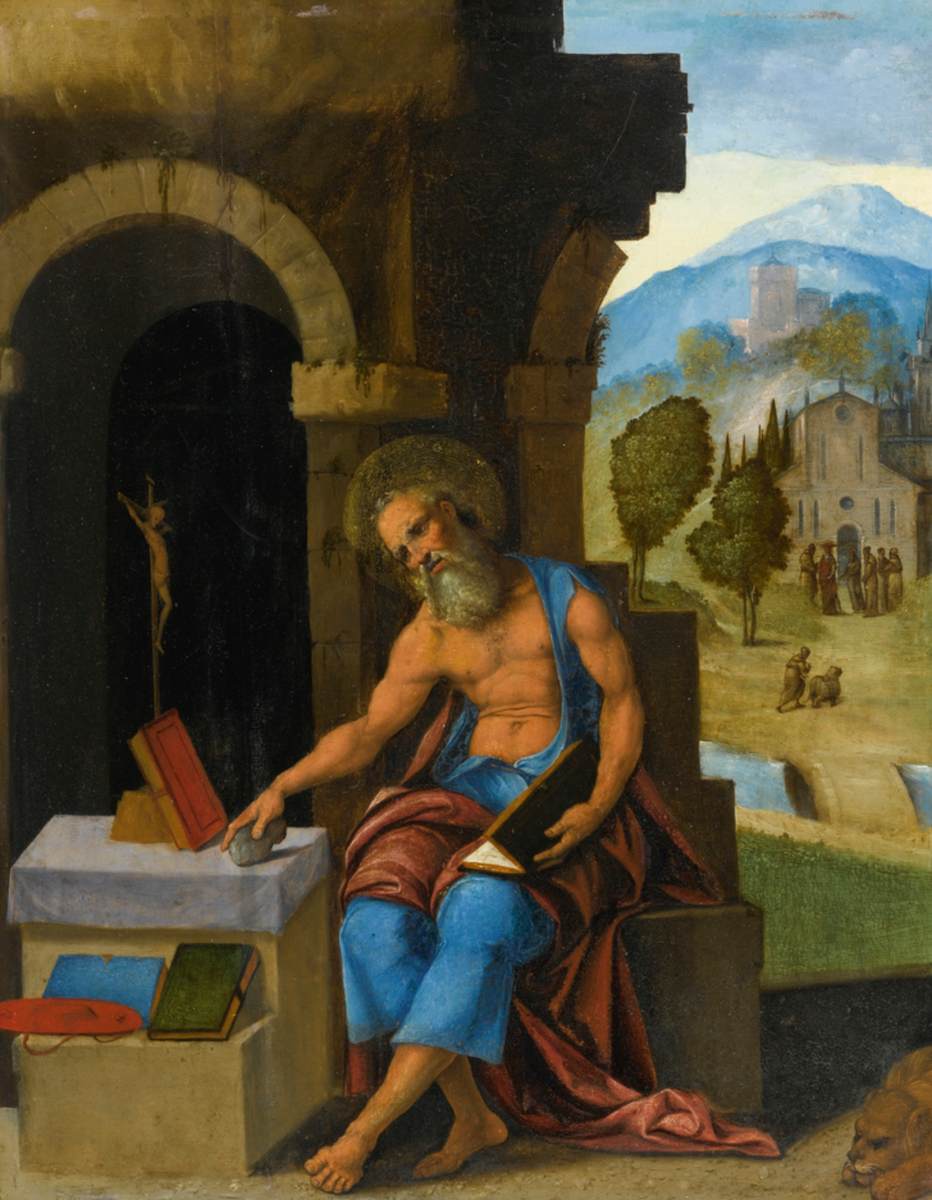 San Jerónimo en contemplation