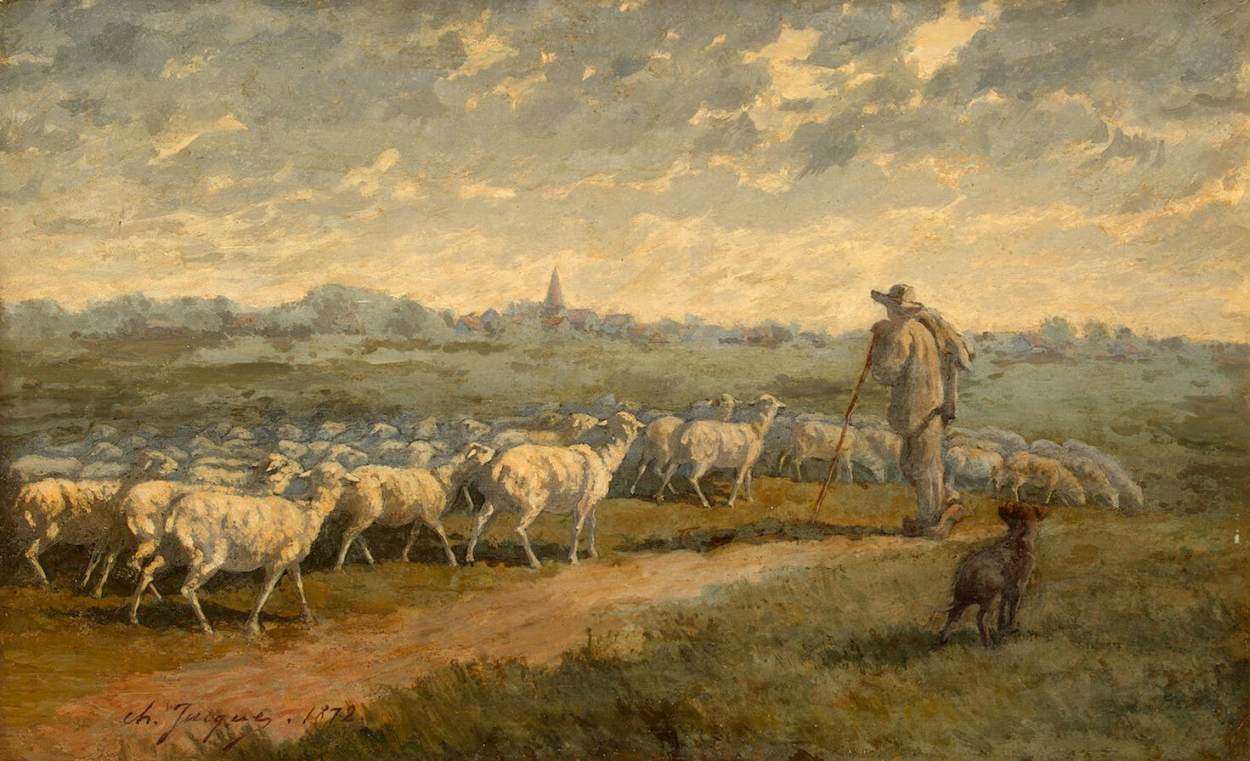 Landscape with a Flock