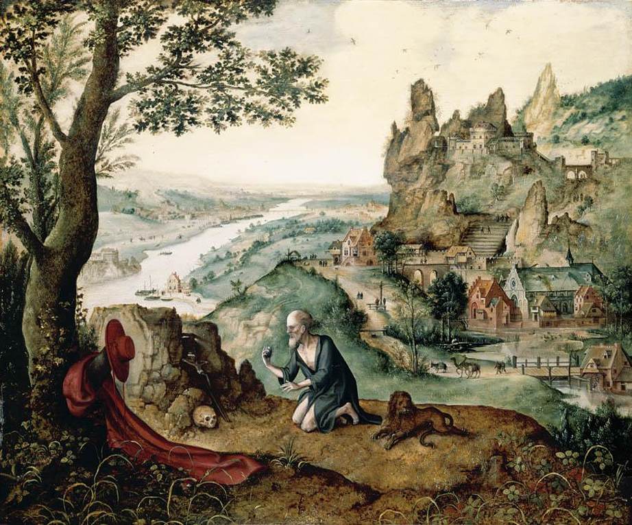 Paysage avec le pénitent San Jerónimo