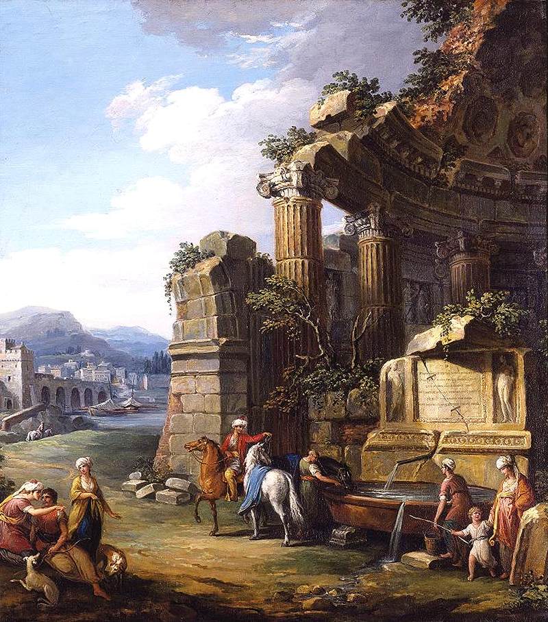 Paysage de la rivière italienne