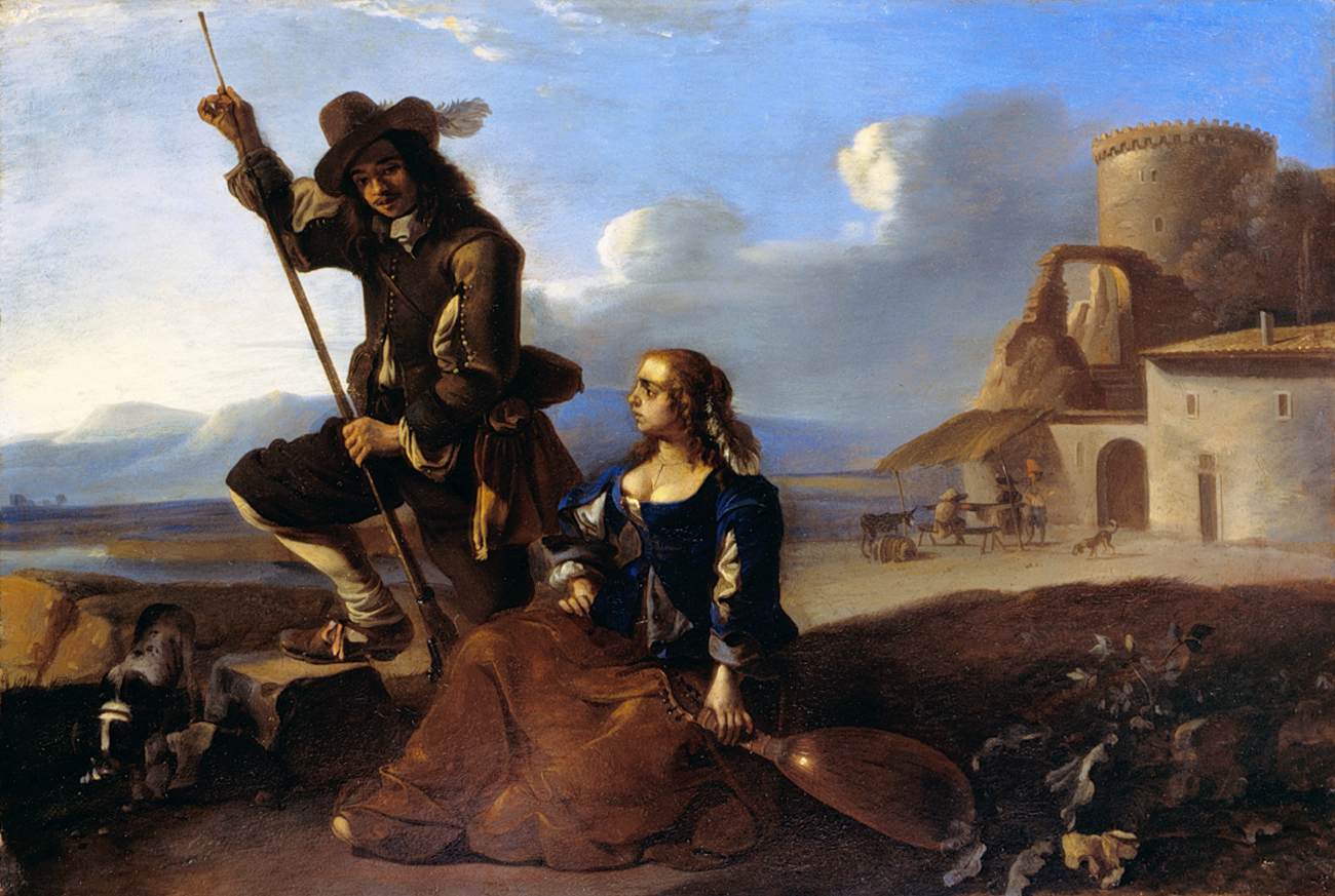 Paysage avec des chiffres